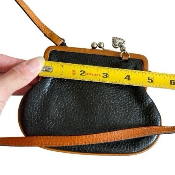 Brighton Black and Tan Leather Coin Purse - Picture 6 of 6